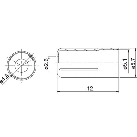 Jagwire Brass End Cap for 5mm Outer Cable - 1 piece