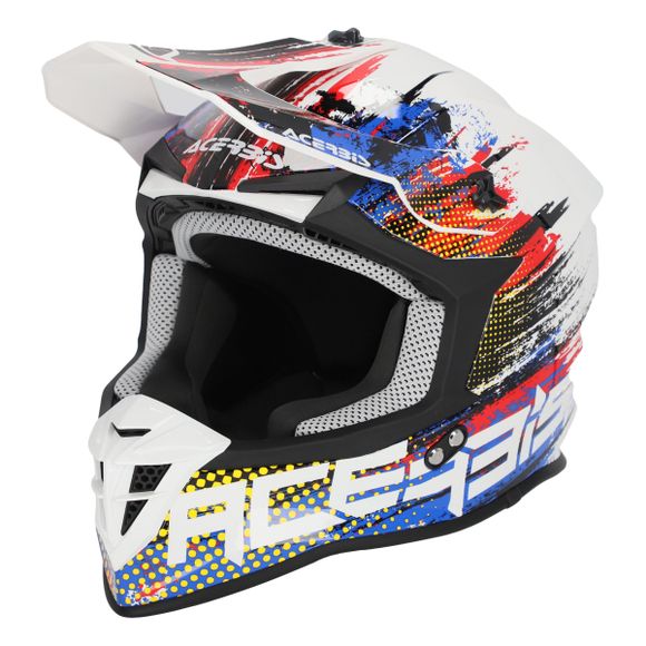 Casque cross Acerbis LINEAR 22.06 2024 - Blanc / BleuRef : AE5311