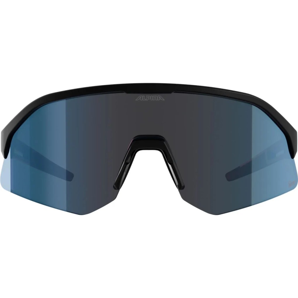 Alpina Sonic HR M Q-Lite Glasses - black matt/blue mirror