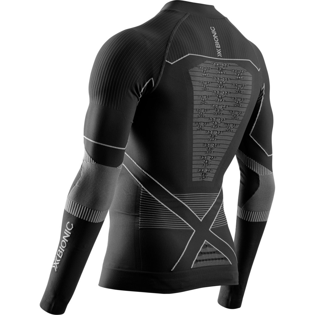 X-Bionic Energy Accumulator Light 1/2-Zip Long Sleeves Shirt Men - x black/light grey
