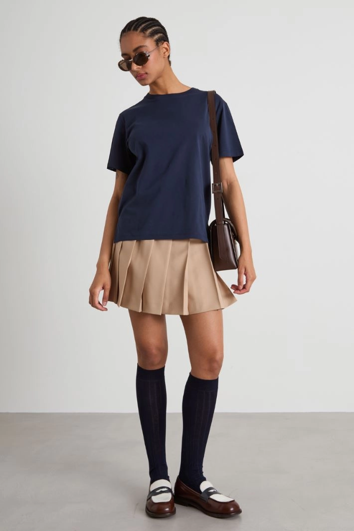 Cotton T-shirt - BLUE