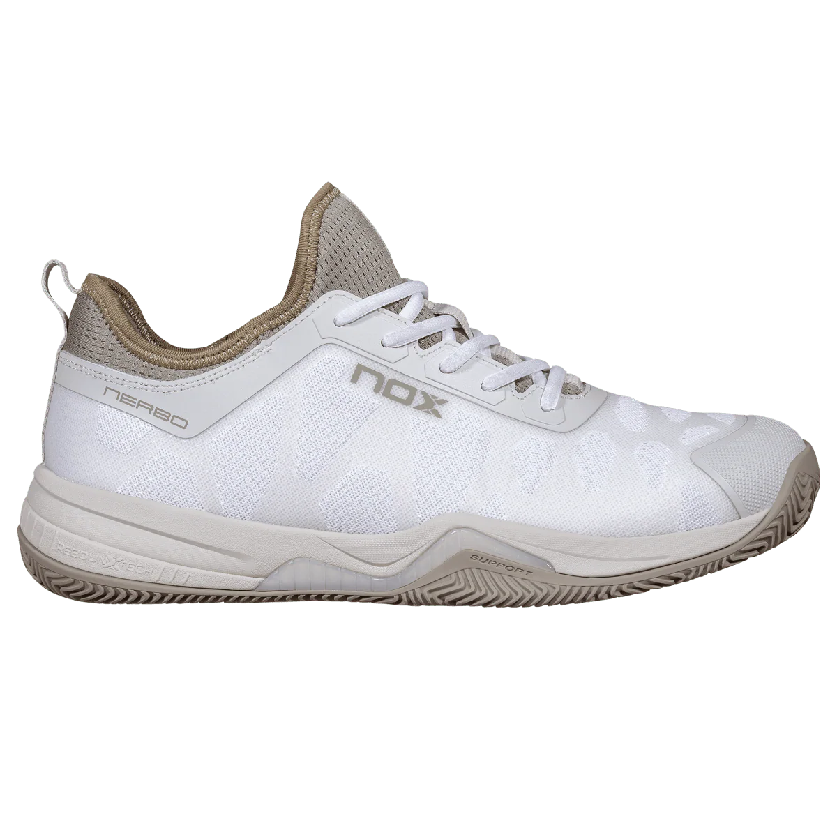 NERBO White/Vetiver Green Padel Shoes