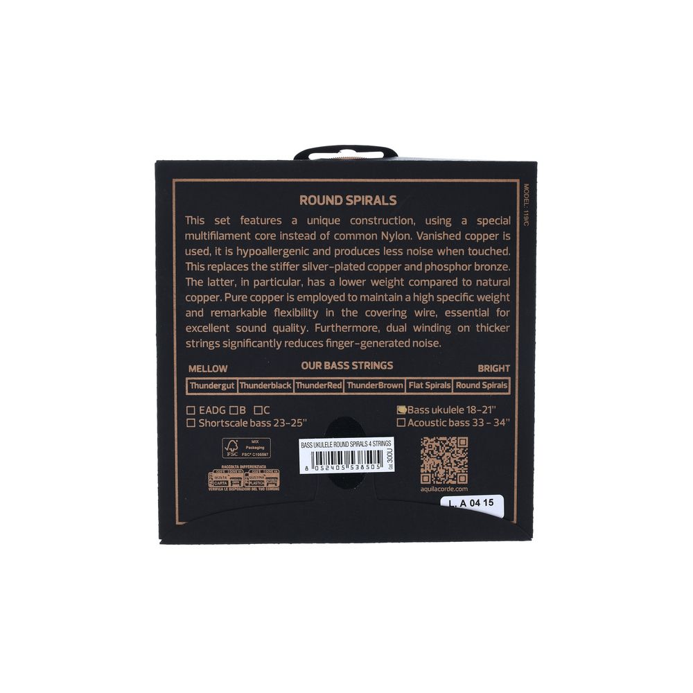 Aquila 300U Bass Ukulele String Set – Thomann Ireland