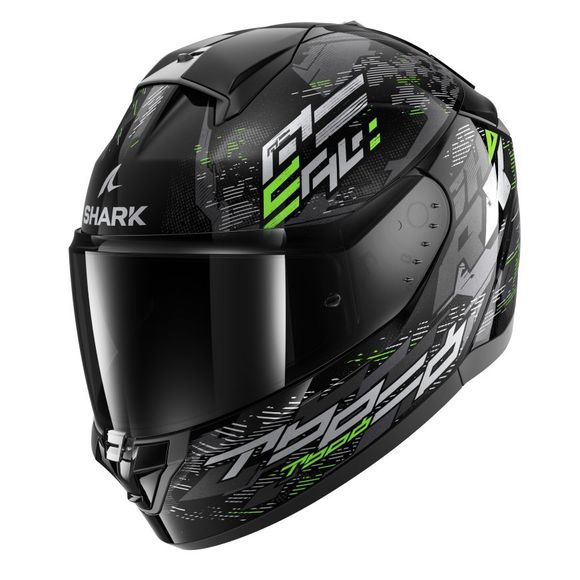 Shark RIDILL 2 Full-Face Helmet - MOLOKAI - Black / GreenRef: SH1718-C38196
