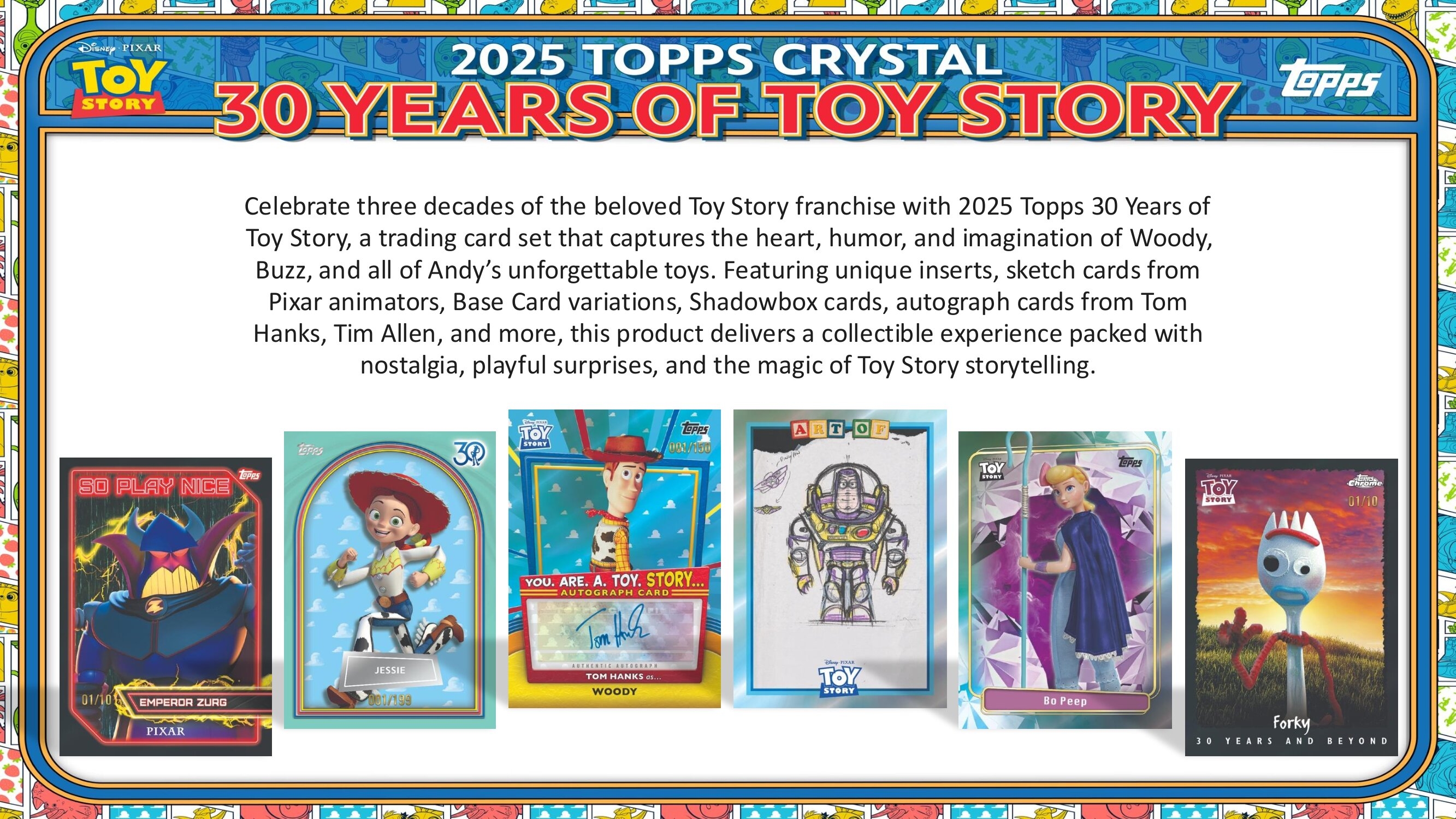 2025 topps Disney Crystal 30 Years of Toy Story Hobby Box