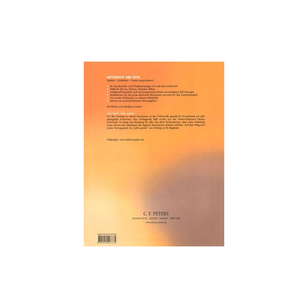 Edition Peters Cello Spielen 1 – Thomann Ireland