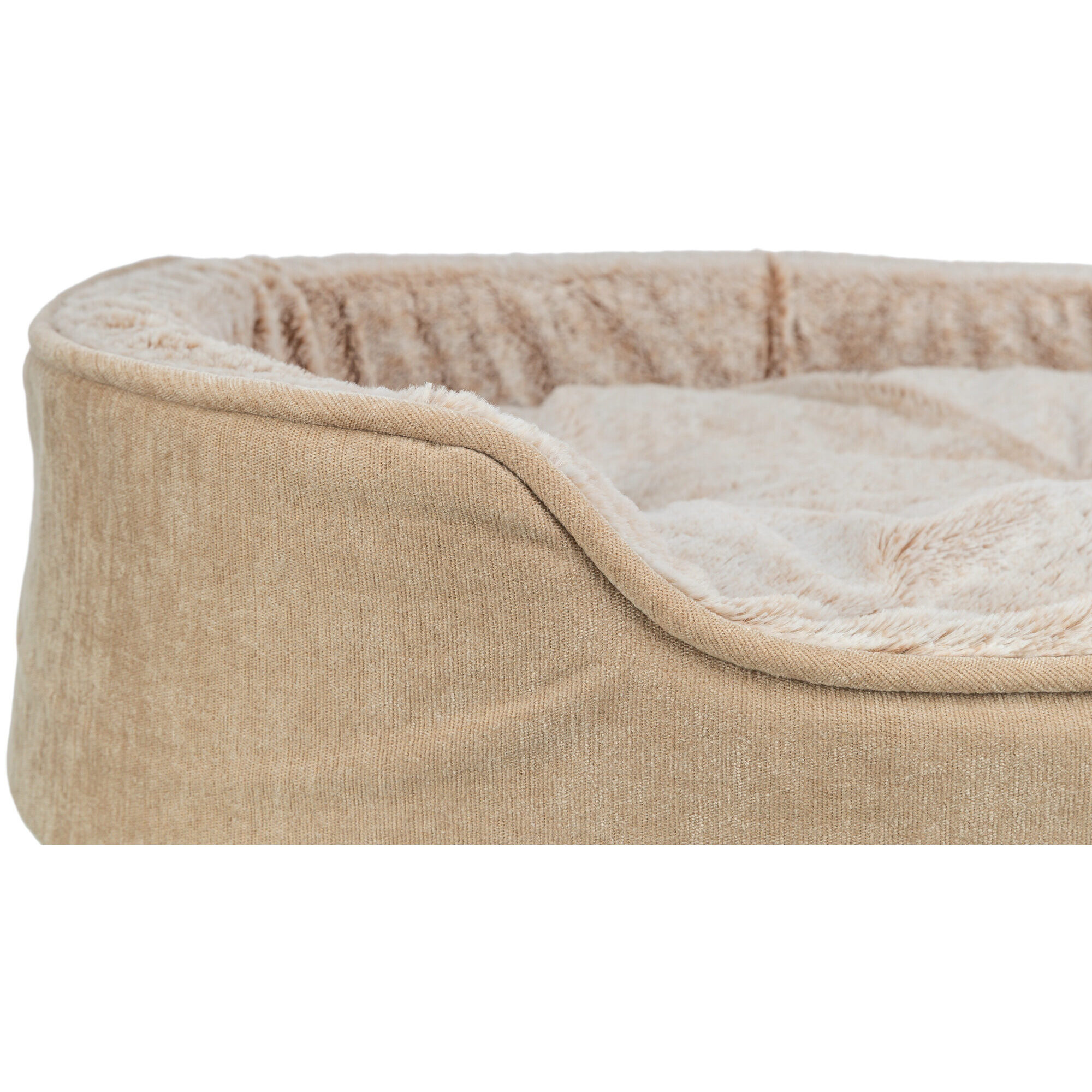 Trixie Vital Lino Soft Oval Bed - Gray - 60 x 45 cm