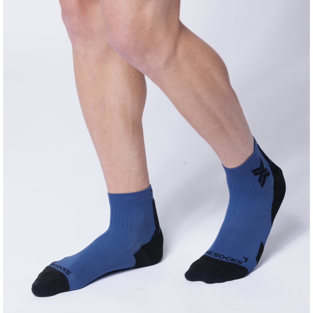 X-Socks Run Discover Ankle Socks Men - marine/x black