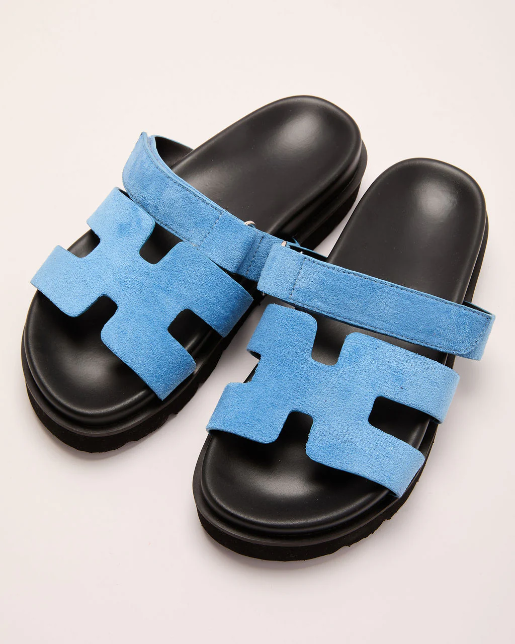 Kensington Faux Suede Platform Slides