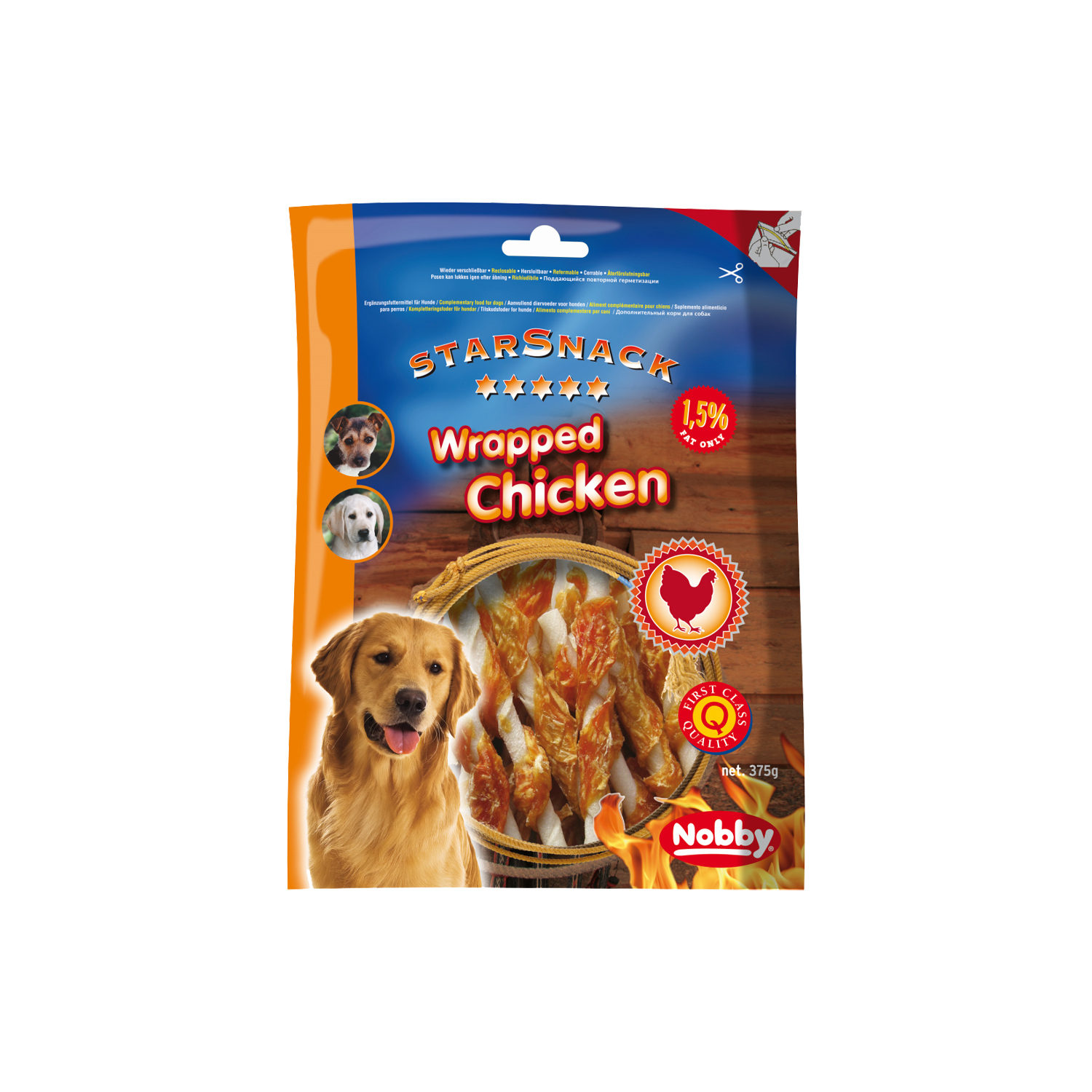 Nobby - Starsnack Barbecue Wrapped Chicken - 70 g