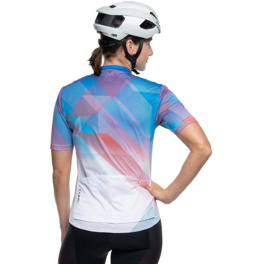 CUBE ROAD/XC CMPT Teamline Short Sleeve Jersey Women - white