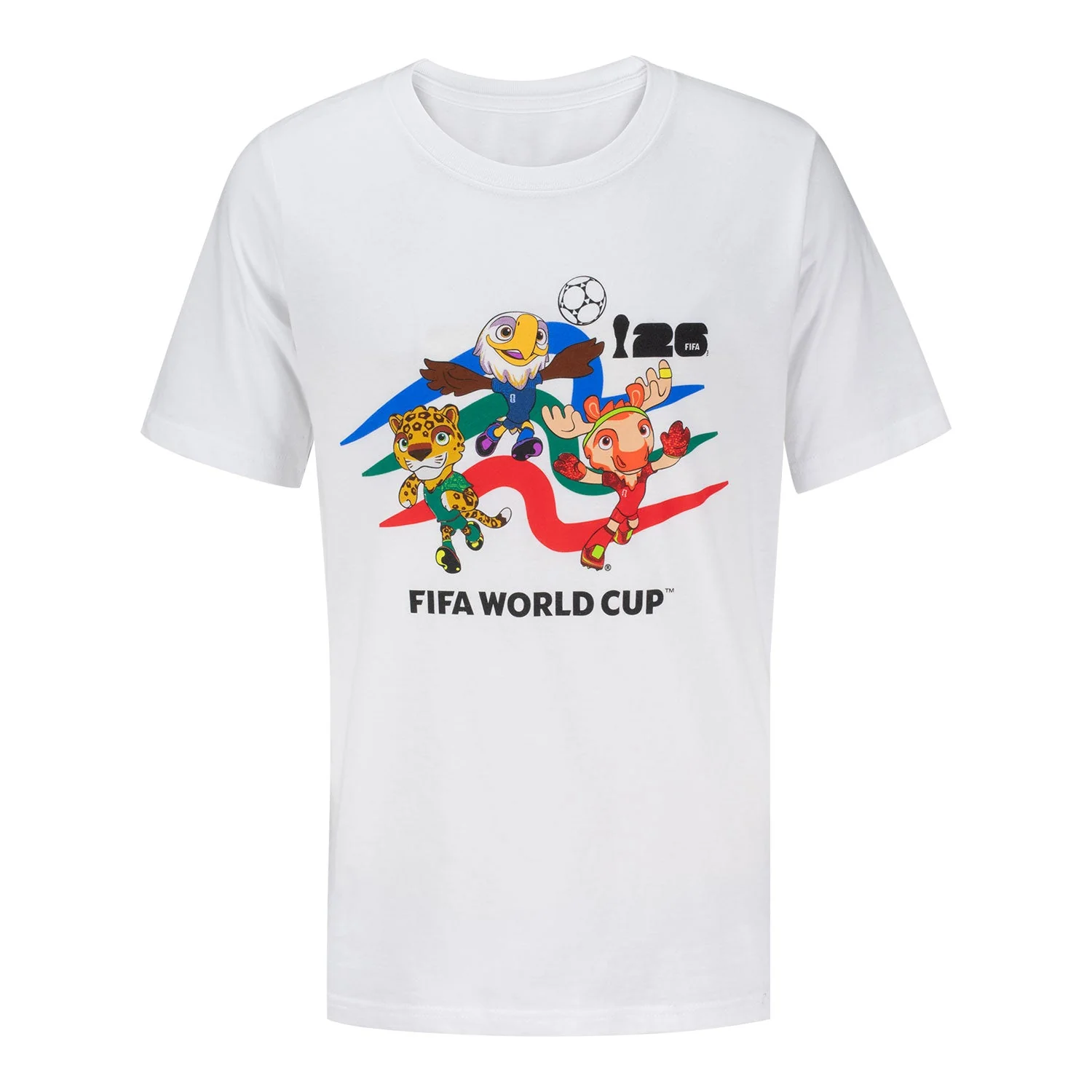 2026 Soccer Fan Collection Mascot Crew White T-Shirt - Youth