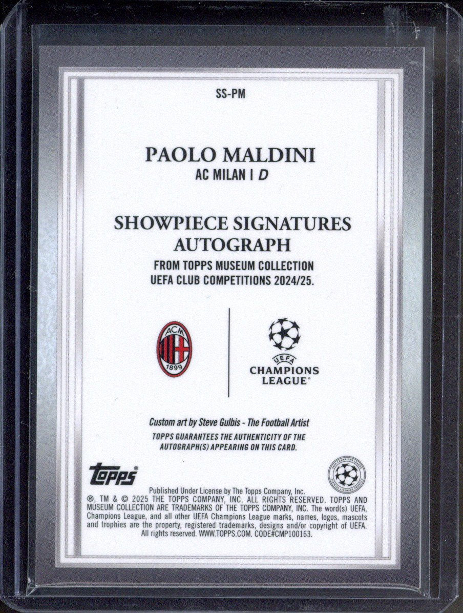 2024-25 Topps Museum Paolo Maldini Autograph /50 #SS-PM