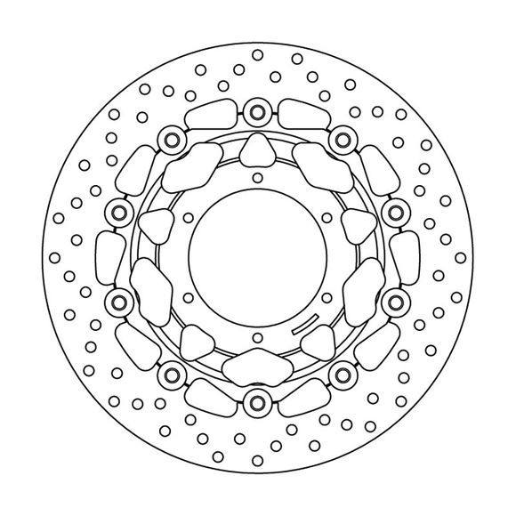 Disque de frein Rond Brembo flottantRef : 78B40824