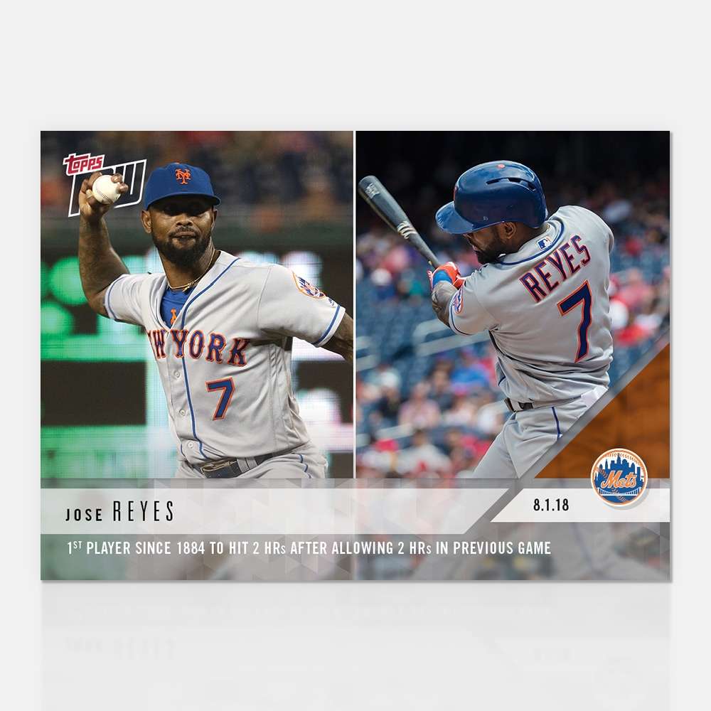 Jose Reyes - 08/01/2018 TOPPS NOW® Card 540 - Print Run: 287