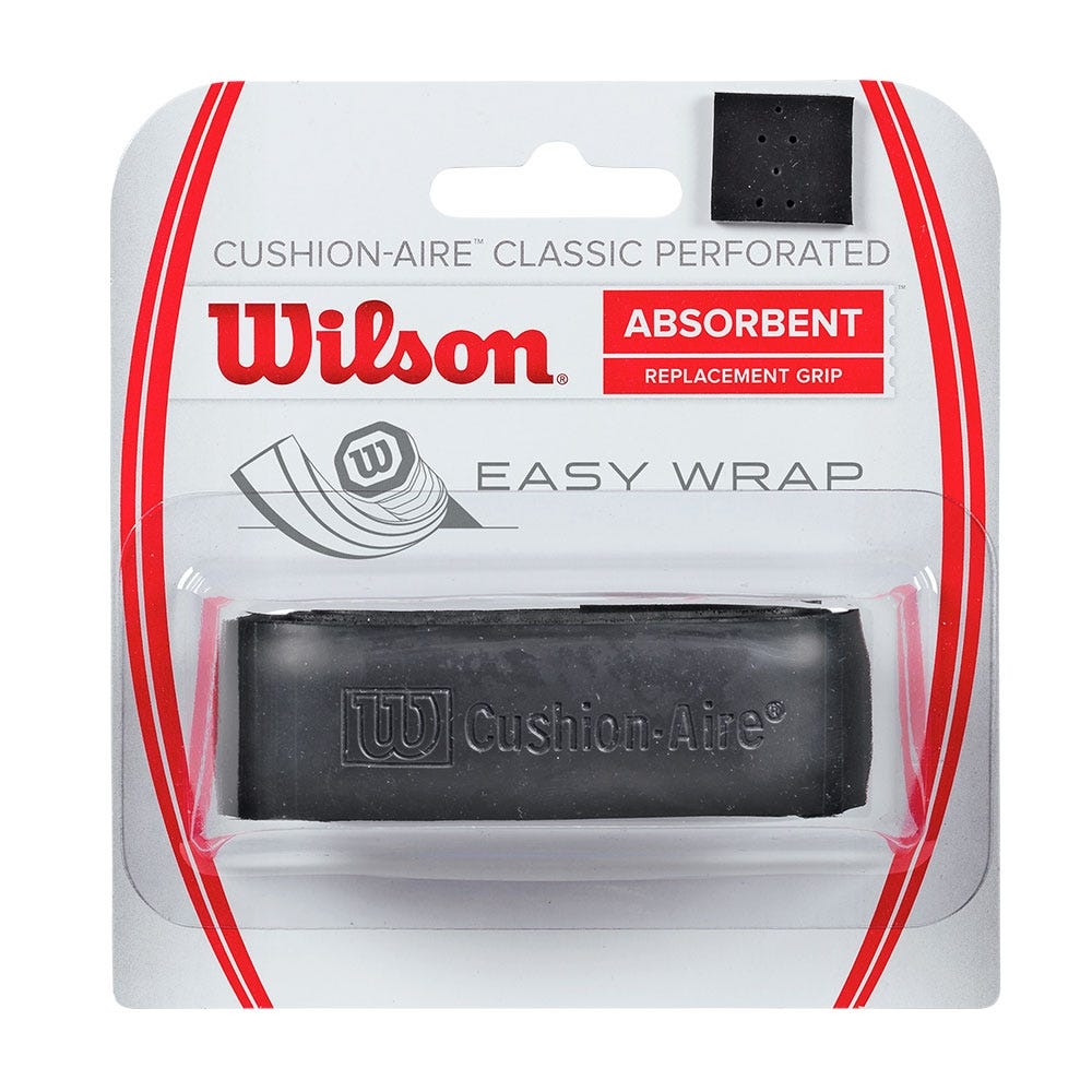 OVERGRIP WILSON CUSHION AIRE CLASSIC PERFORATED WRZ4210BK BLACK