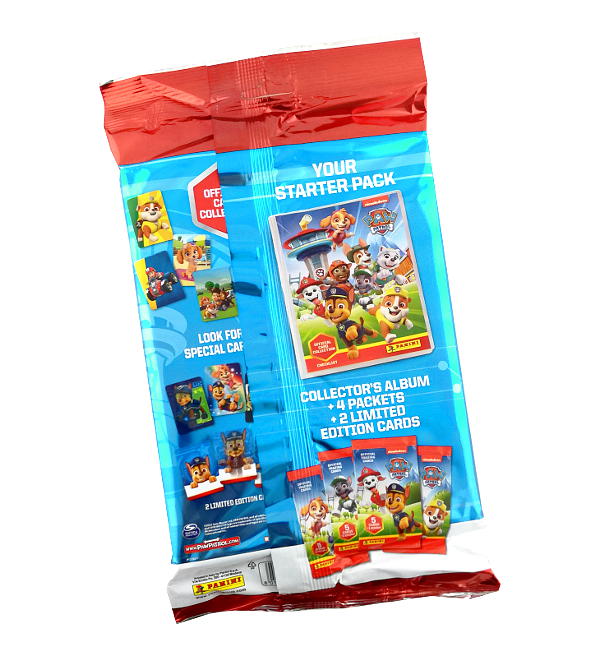 Panini Paw Patrol Trading Cards 2022 - Starter Pack + Box With 24 Packets