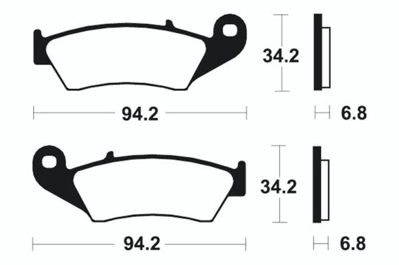 Tecnium brake pads MX/Quad Metal Spritted - MO194Ref: TE00887A / 1022854