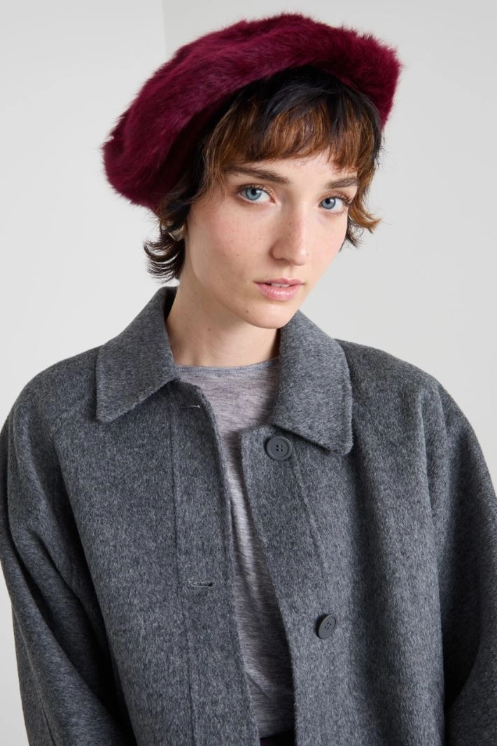 Angora beret - BORDEAUX