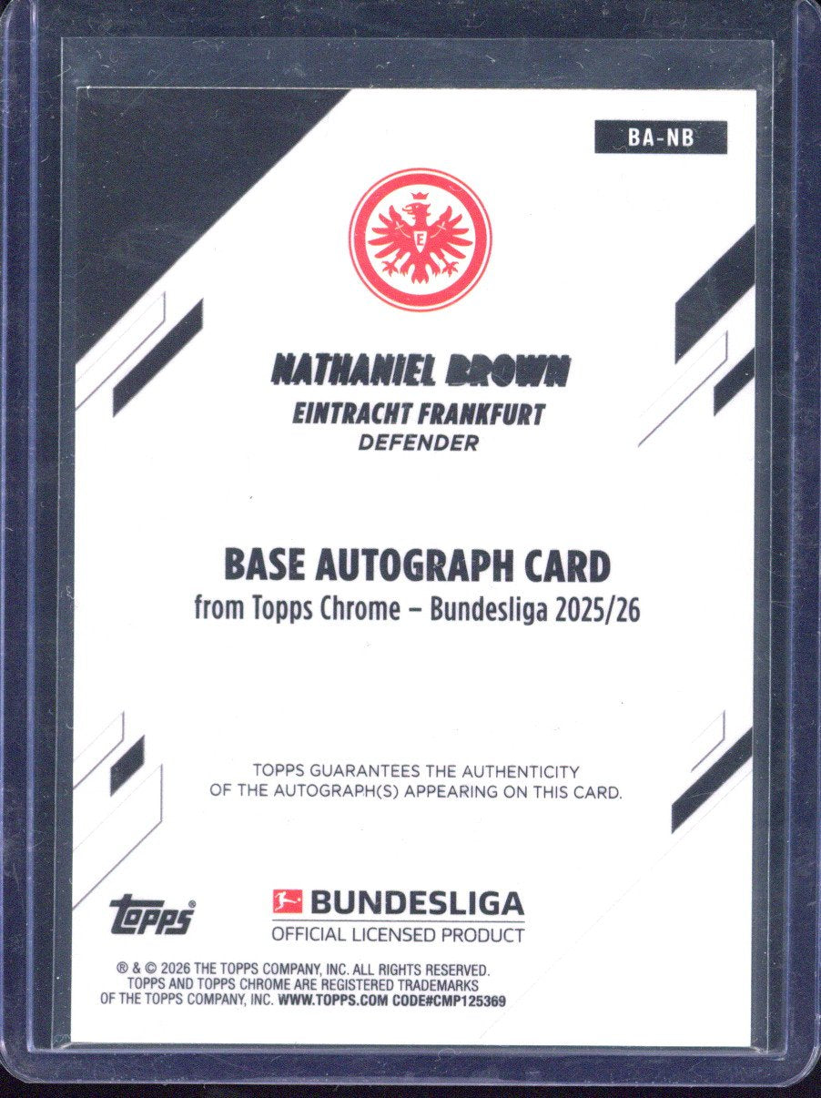 2025-26 Topps Chrome Bundesliga Nathaniel Brown Autograph /99