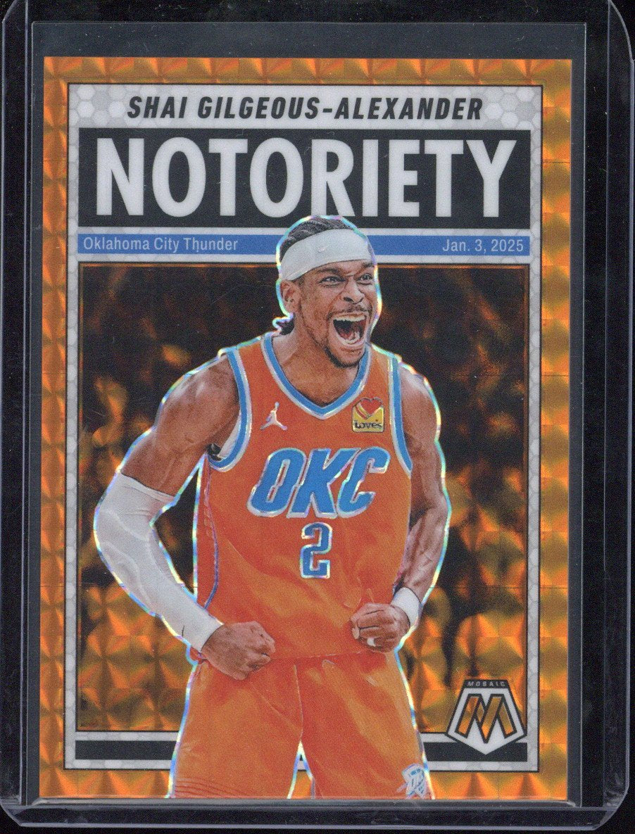 2024-25 Panini Mosaic Basketball Shai Gilgeous-Alexander /49 #7