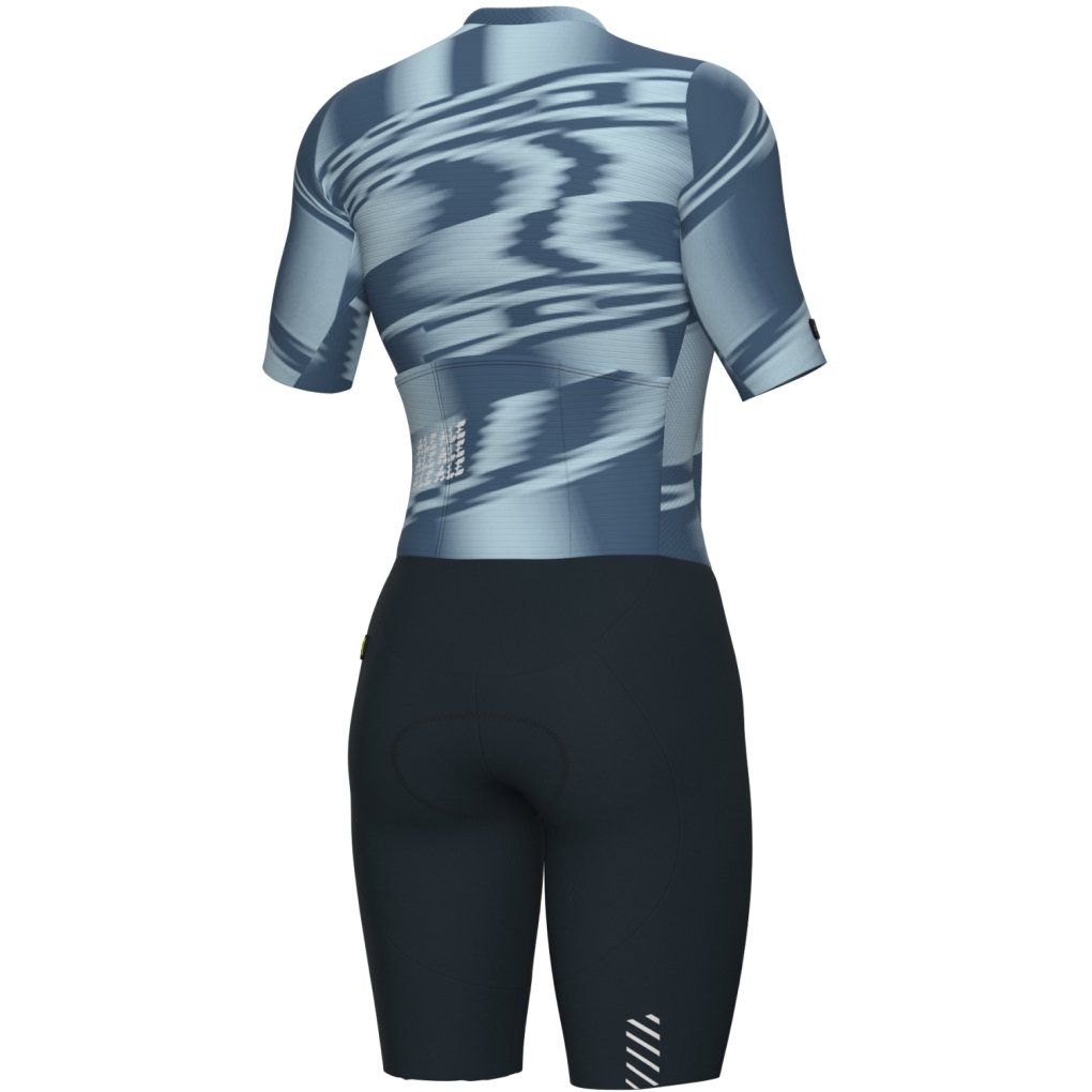 Alé PR-E Techno Short Sleeve Skinsuit Women - smoke grey