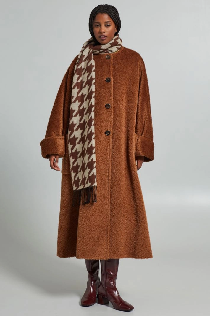 Cloth scarf - BROWN SAND