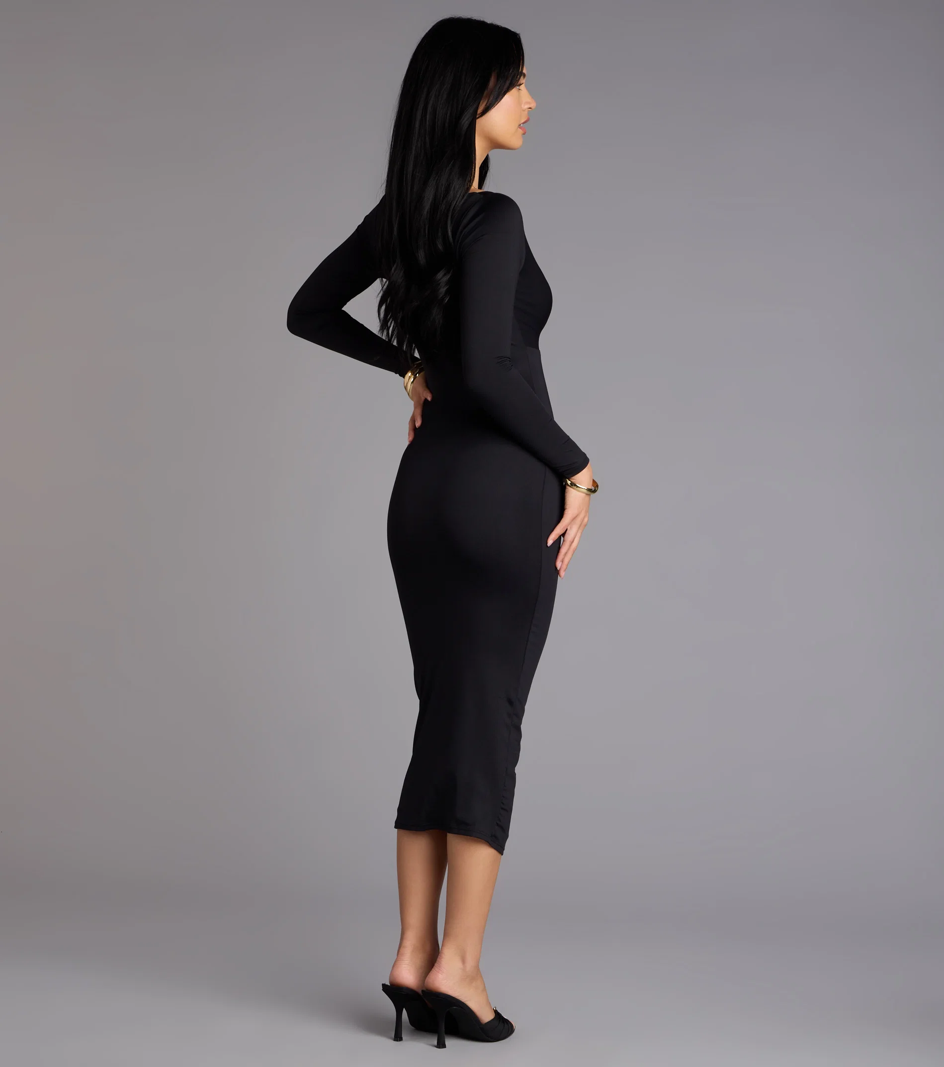 In the Moment Bodycon Midi Dress