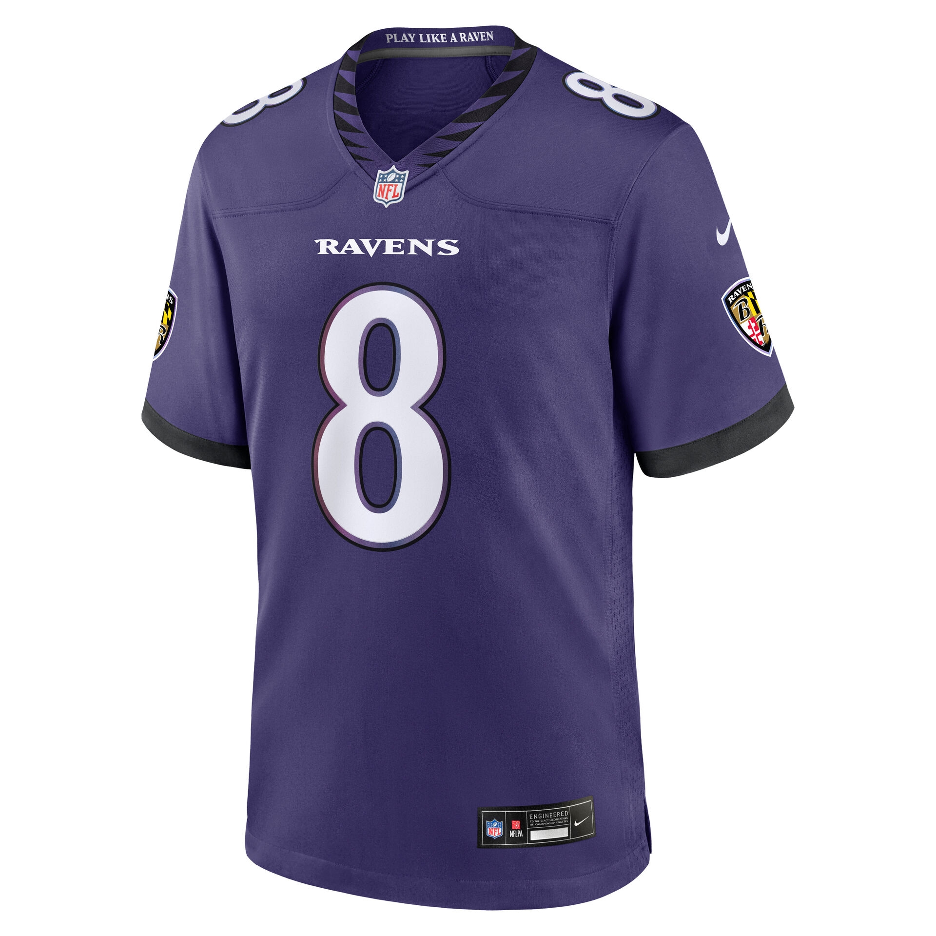 Lamar Jackson #8 Baltimore Ravens 2026 Game NFL Jersey Team Purple