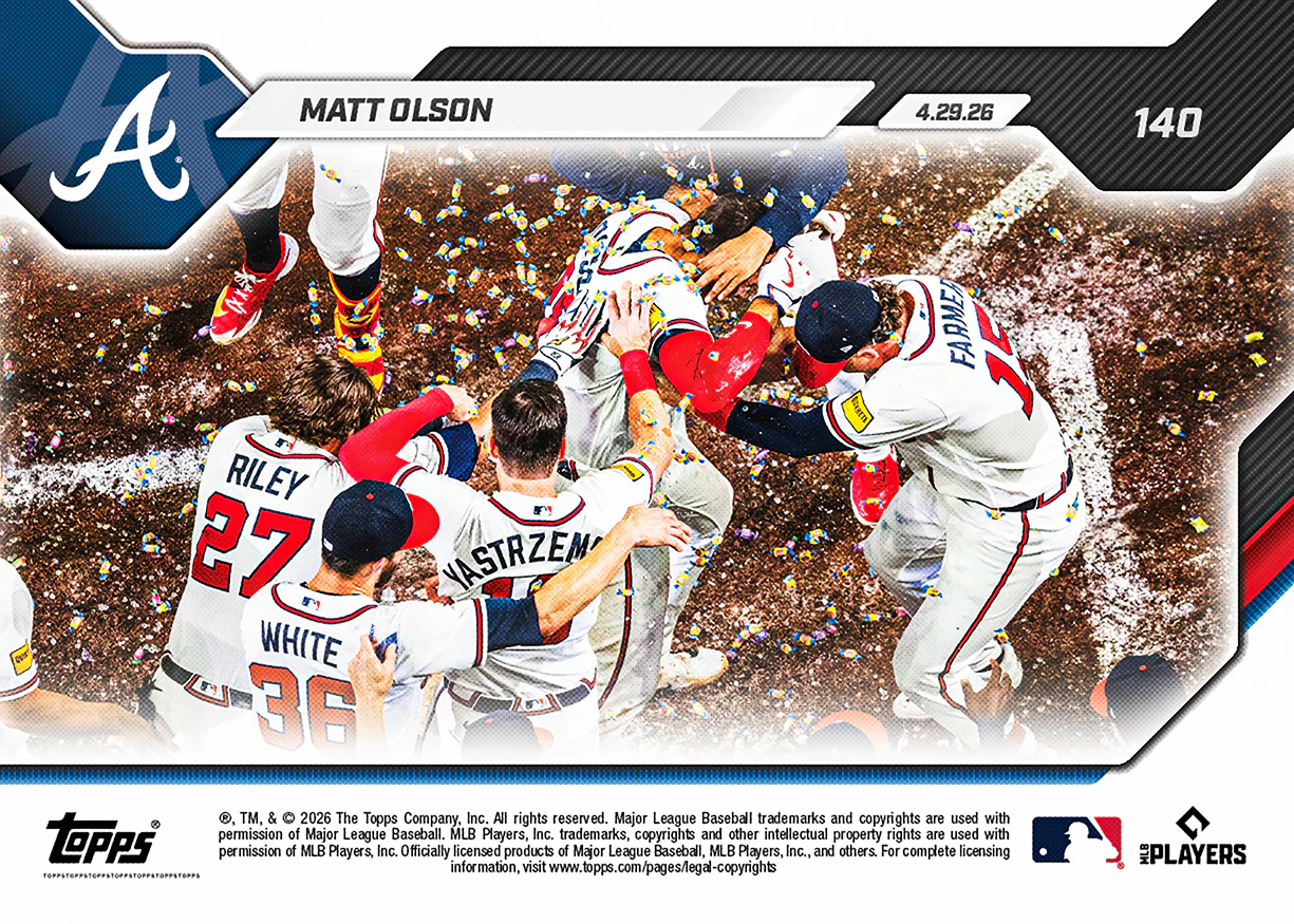 Matt Olson - 2026 MLB Topps NOW® - Card 140