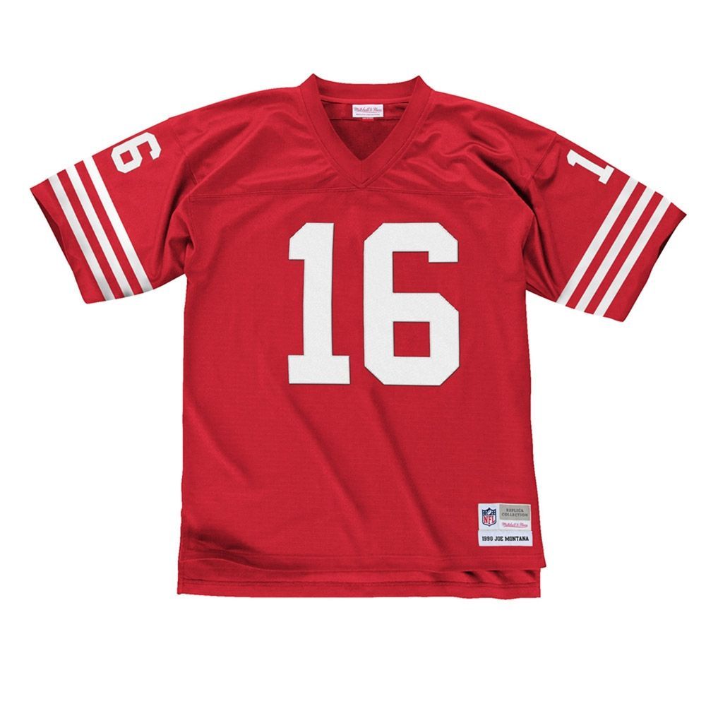 Joe Montana #16 San Francisco 49ers 1990 Legacy Throwback NFL Jersey Red