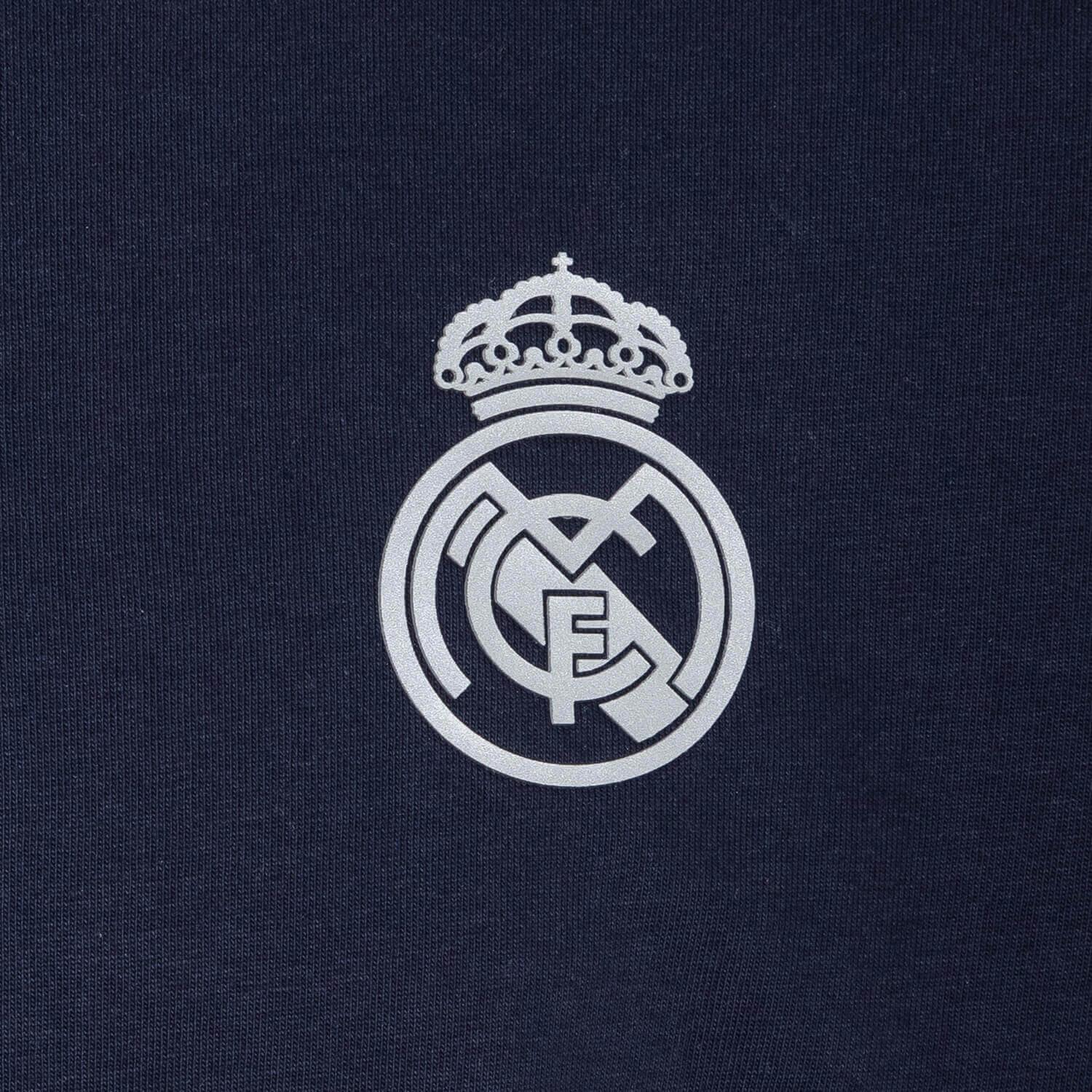 Bernabéu Neon Lights Mens Tipped Polo Shirt Navy