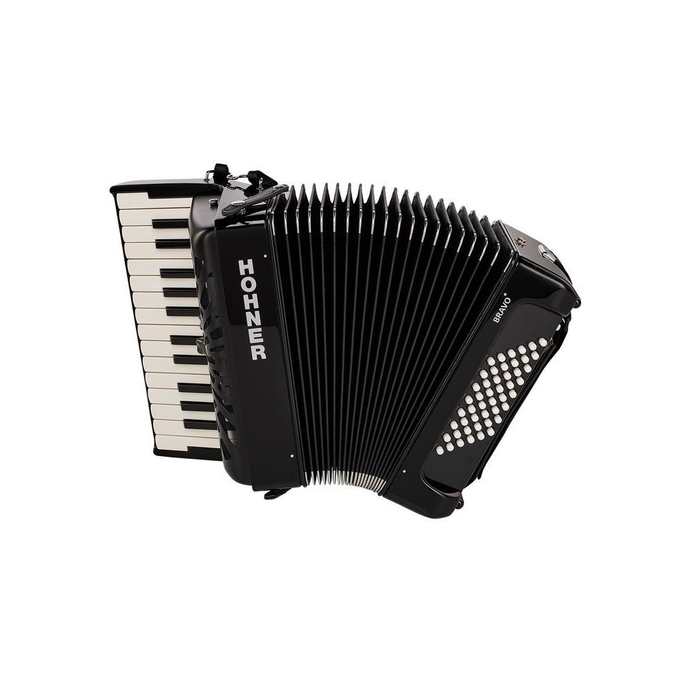 Hohner Bravo II 48 Black silent key – Thomann Ireland