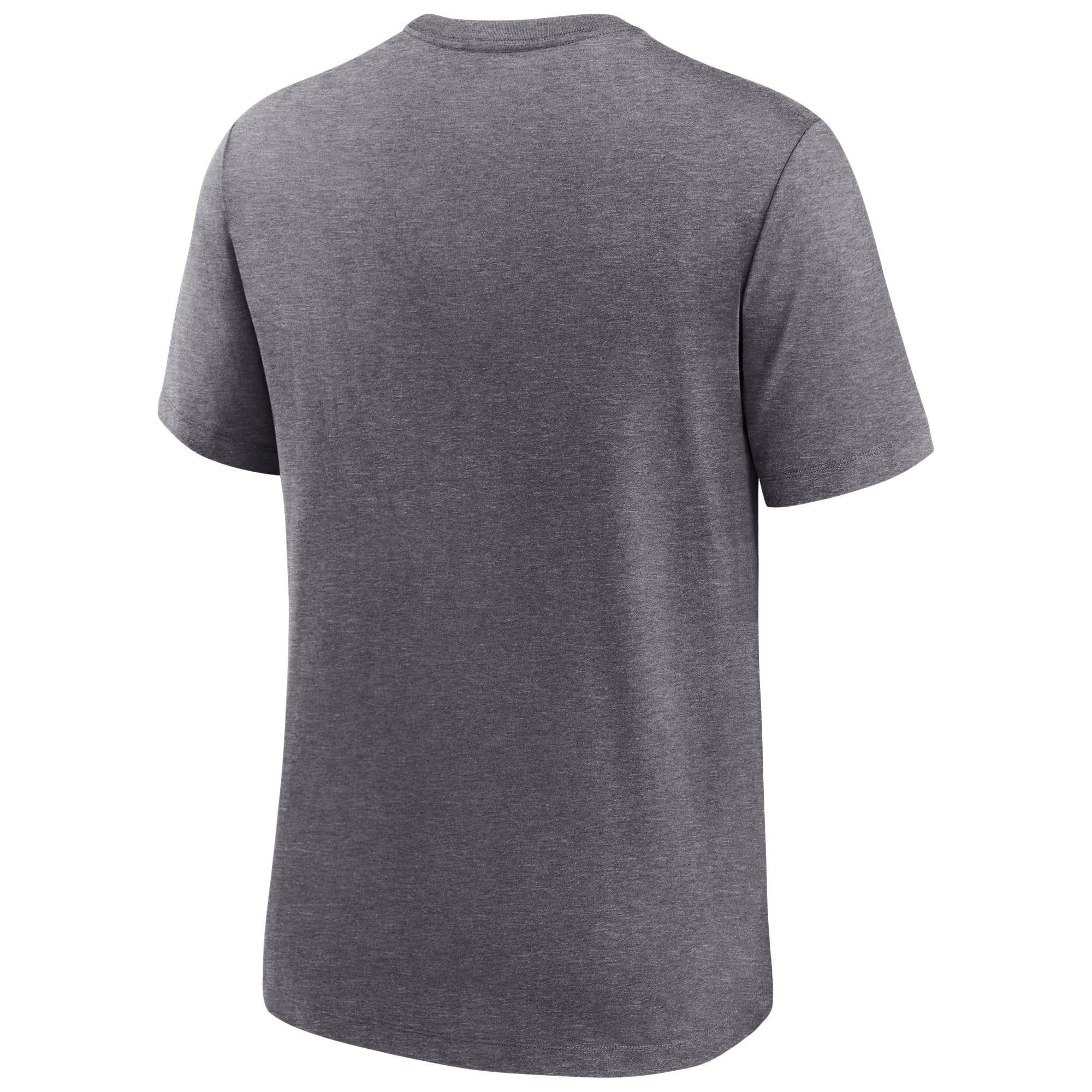 Pittsburgh Steelers Distressed Historic Nike Tri-Blend NFL T-Shirt Gray