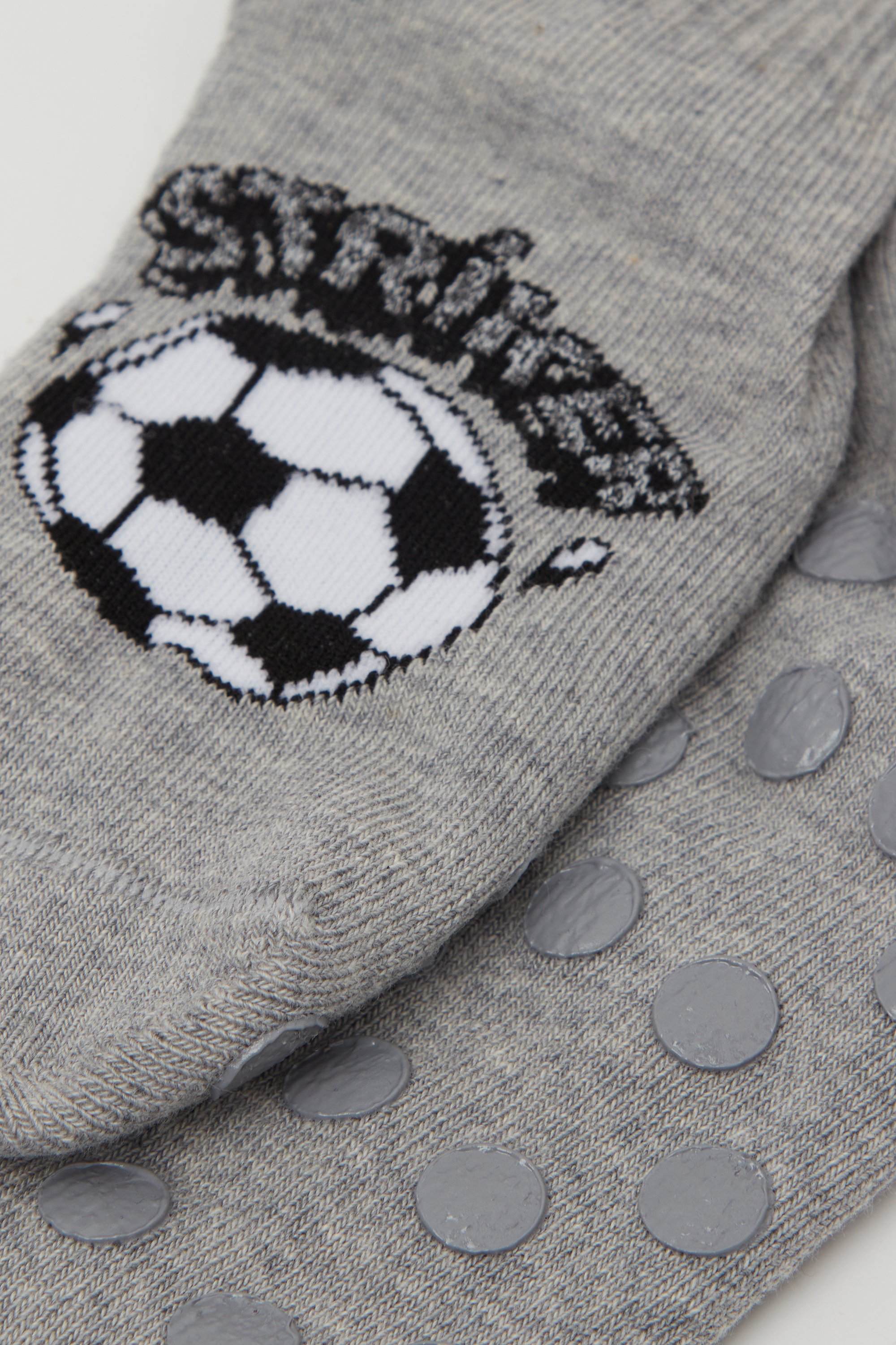 Boys’ Lightweight Patterned Non-Slip Cotton Socks