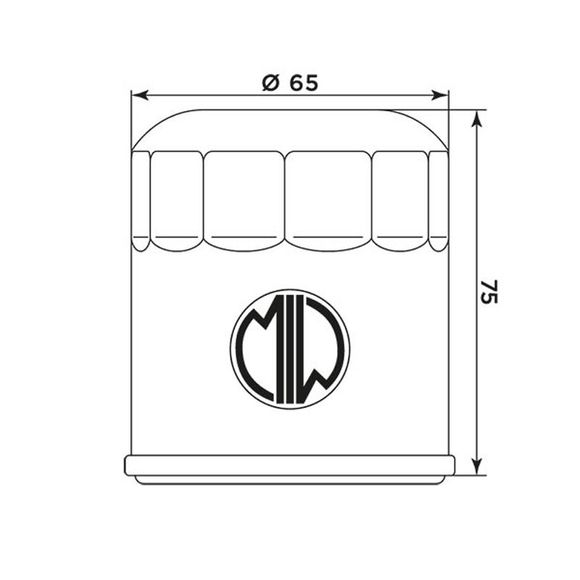Meiwa KT8005 Oil Filter Original TypeRef: MEI0003 / 268156