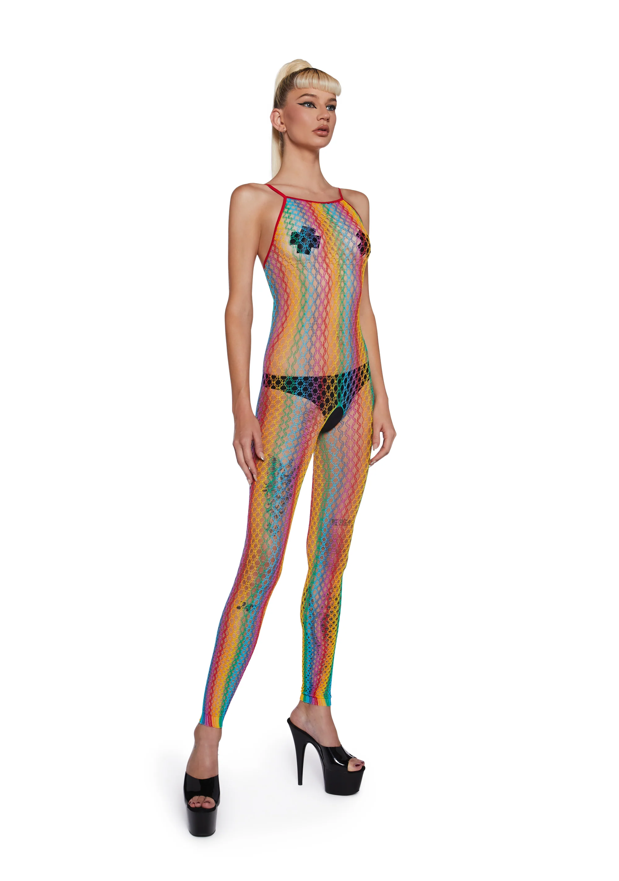 Chromatic Wonderland Fishnet Body Stocking