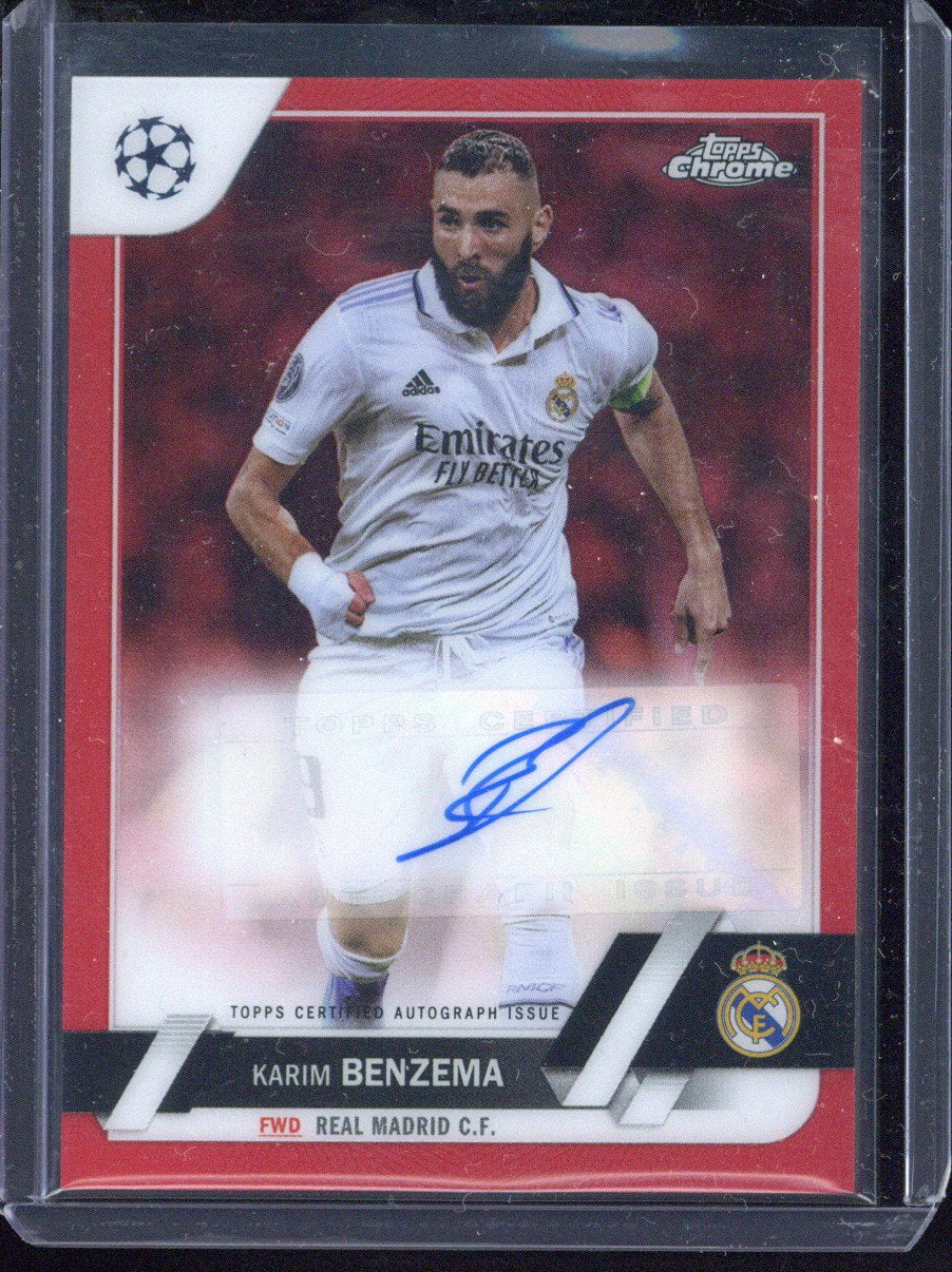 2022-23 Topps Chrome UCC Karim Benzema Autograph /5