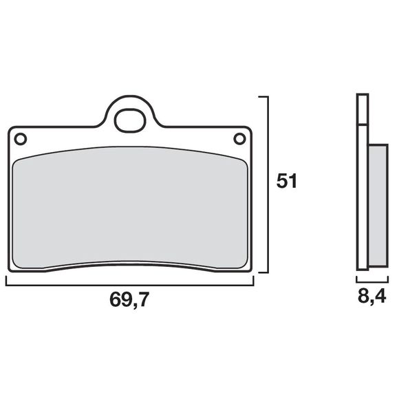 Plaquettes de freins Brembo modéle LA Sinter Métal Fritté AvantRef : 07BB15LA