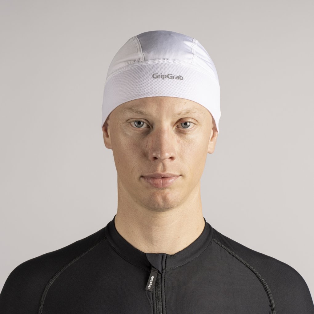 GripGrab Lightweight Summer Skull Cap - White