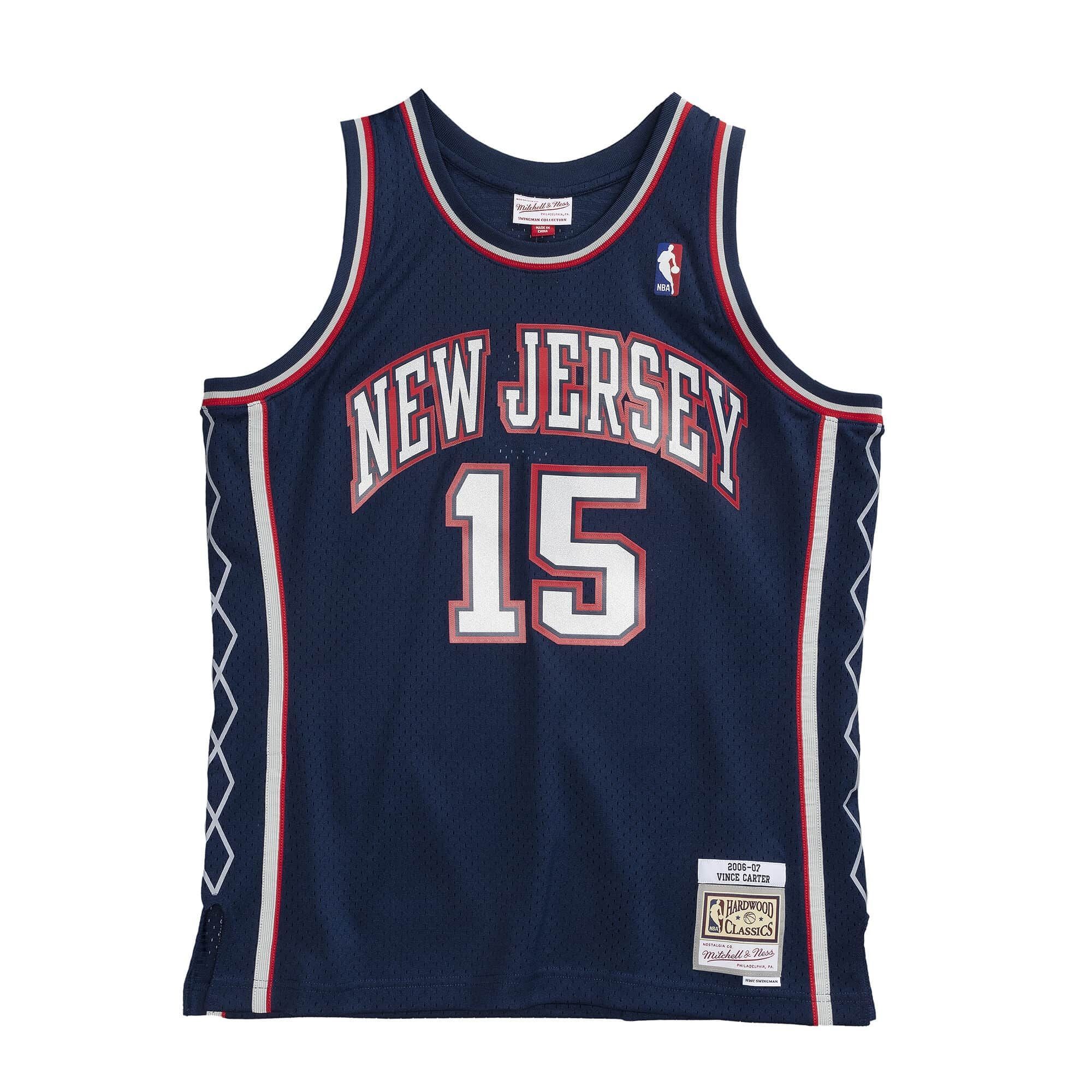 Vince Carter #15 New Jersey Nets 2006-07 Mitchell & Ness Swingman NBA Jersey Navy