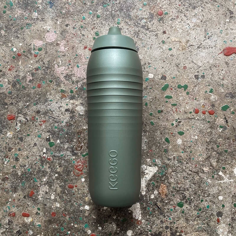 KEEGO Sport Bottle - 750ml - Gravel Green