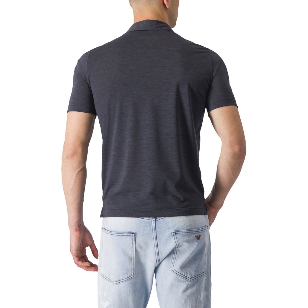 Castelli Merino Polo Men - light black 085
