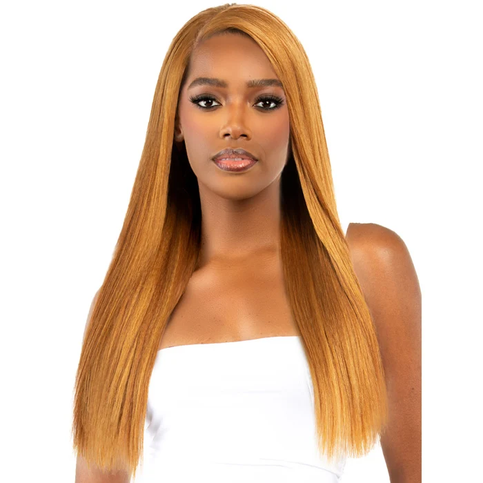 Bobbi Boss Indiremi 100% Remy Hair Nu Lace 13x4 Lace Frontal Wig - MHRLF017 YAKY STRAIGHT 26