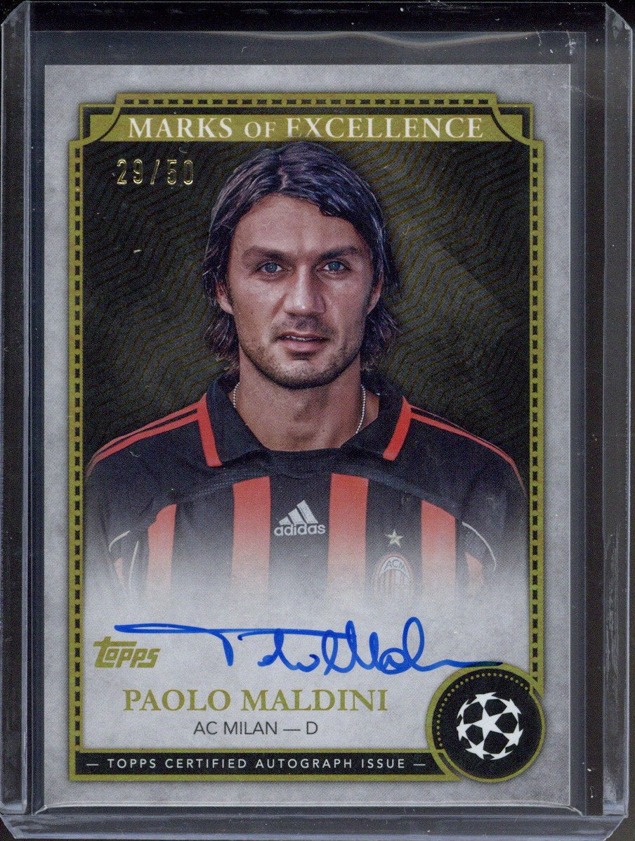 2024-25 Topps Museum Paolo Maldini Marks of Excellence Autograph /50 #EX-PM5