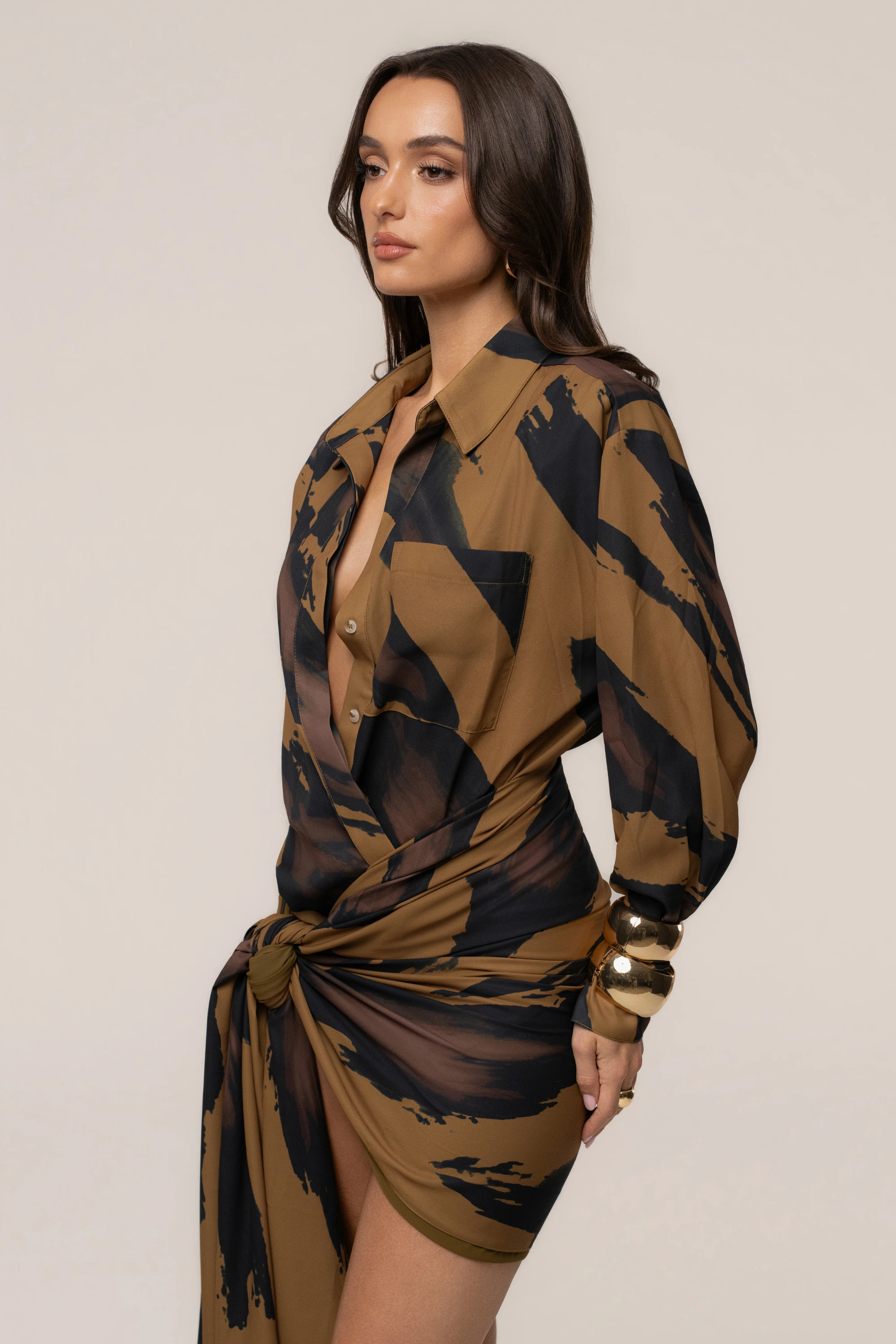 Gold Dusk Shadow Safari Scarf