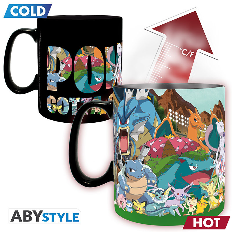 POKEMON Mug Heat Change Gotta catch em all