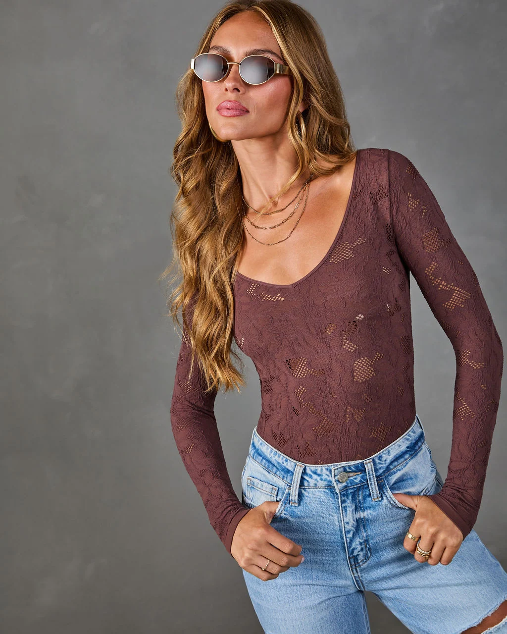 Emmalyn Seamless Lace Bodysuit