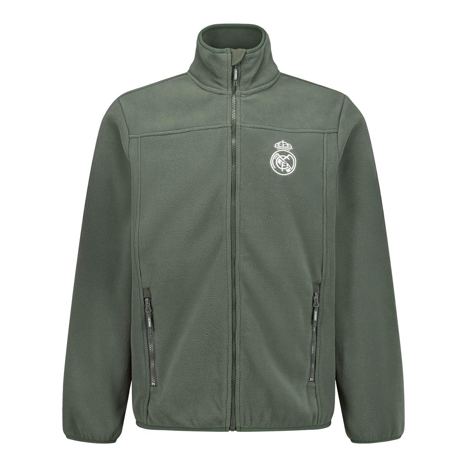 Mens Outerwear Fleece Jacket Green