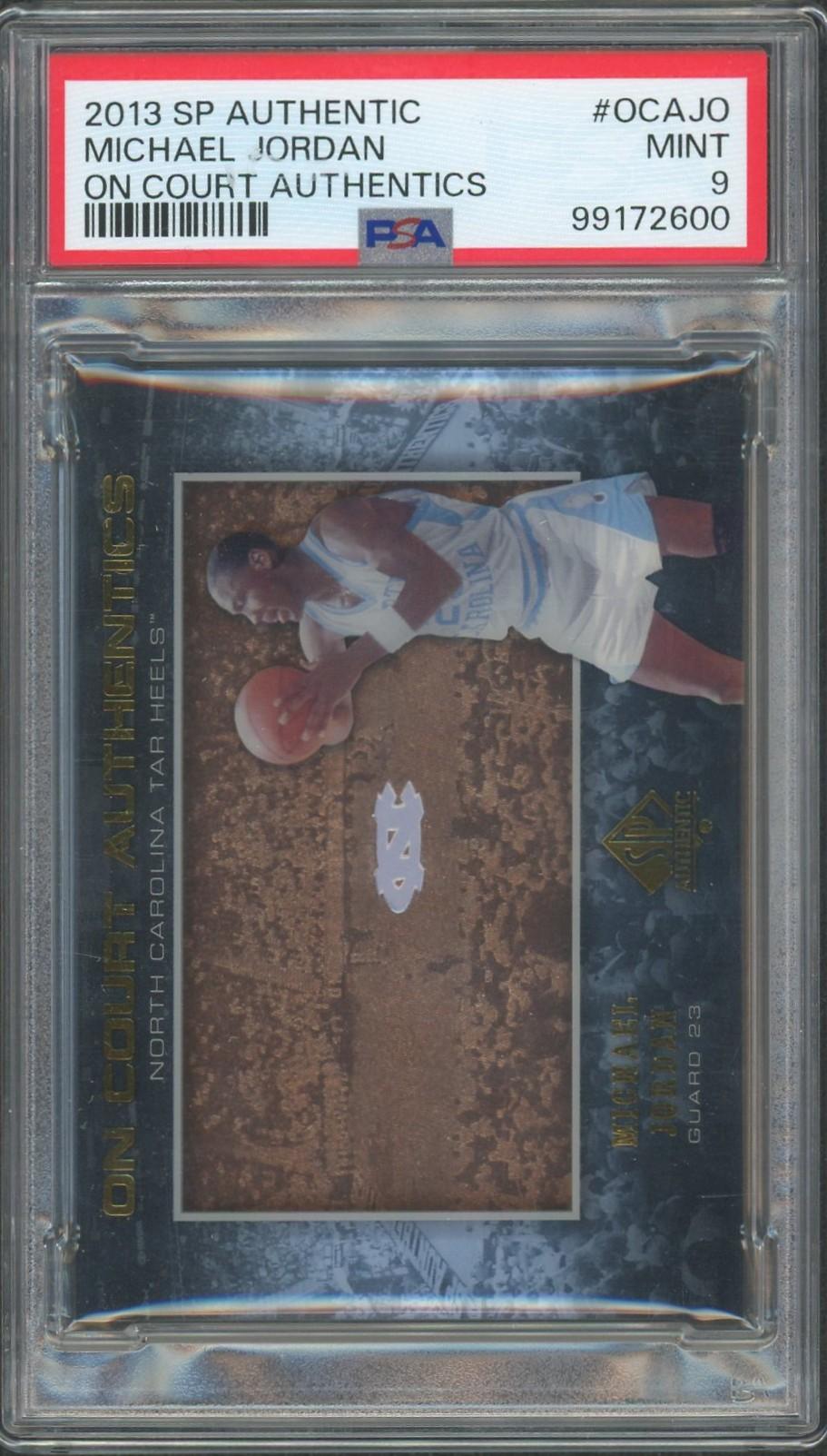 2013 SP Authentic Michael Jordan On Court Authentics PSA 9
